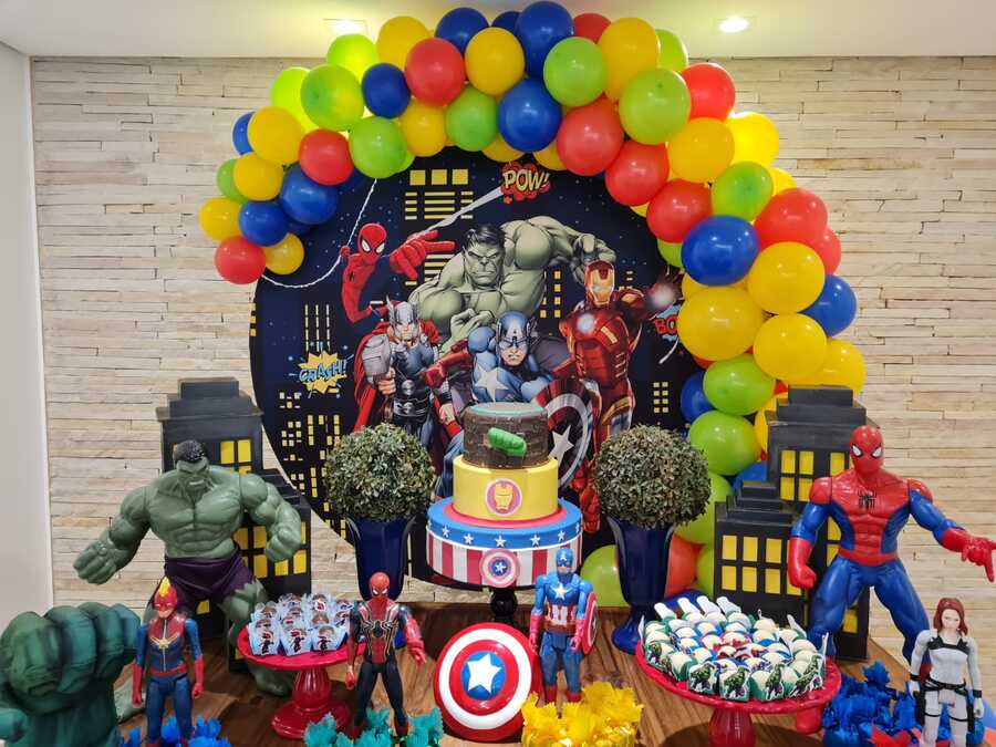 Aluguel-Mesa-Decorada-Vingadores-6